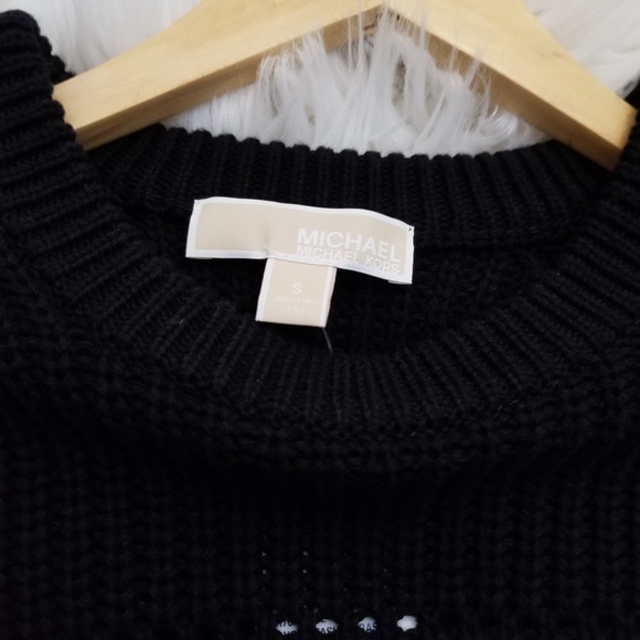 Black Long Sleeves Sweater Top Size Small,Fall Top - Picture 6 of 8